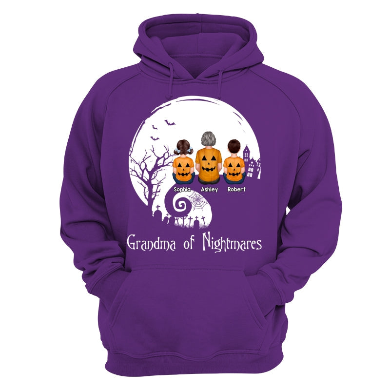 Halloween Back View Family Sitting On Cliff Personalized Shirt