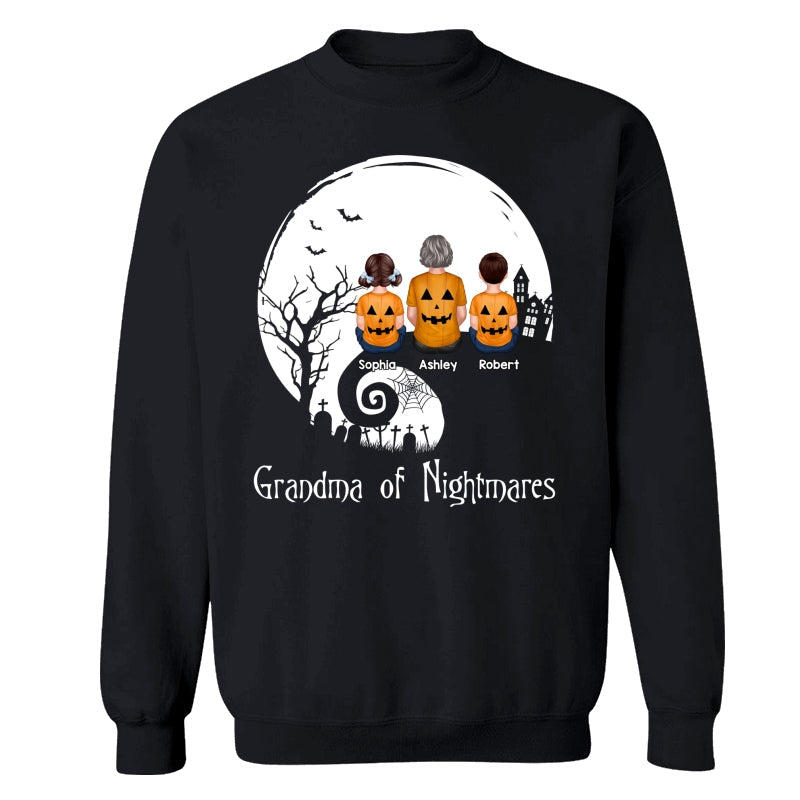 Halloween Back View Family Sitting On Cliff Personalized Shirt