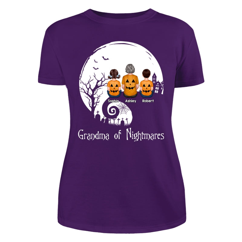 Halloween Back View Family Sitting On Cliff Personalized Shirt