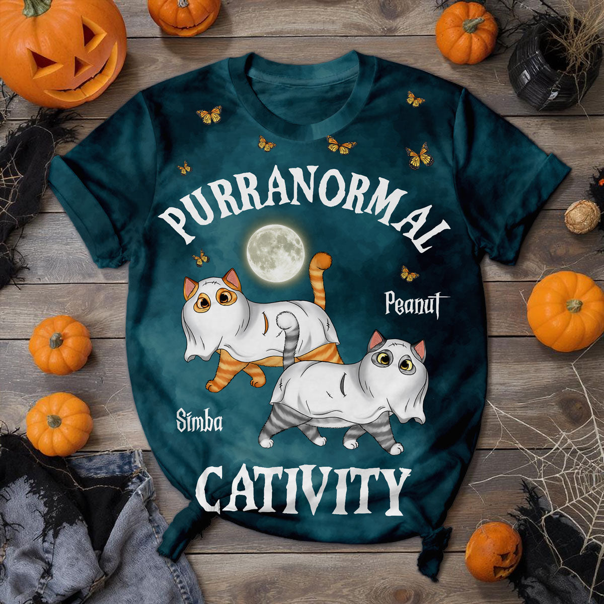 Halloween Cats Purranormal Cativity Personalized 3D Shirt
