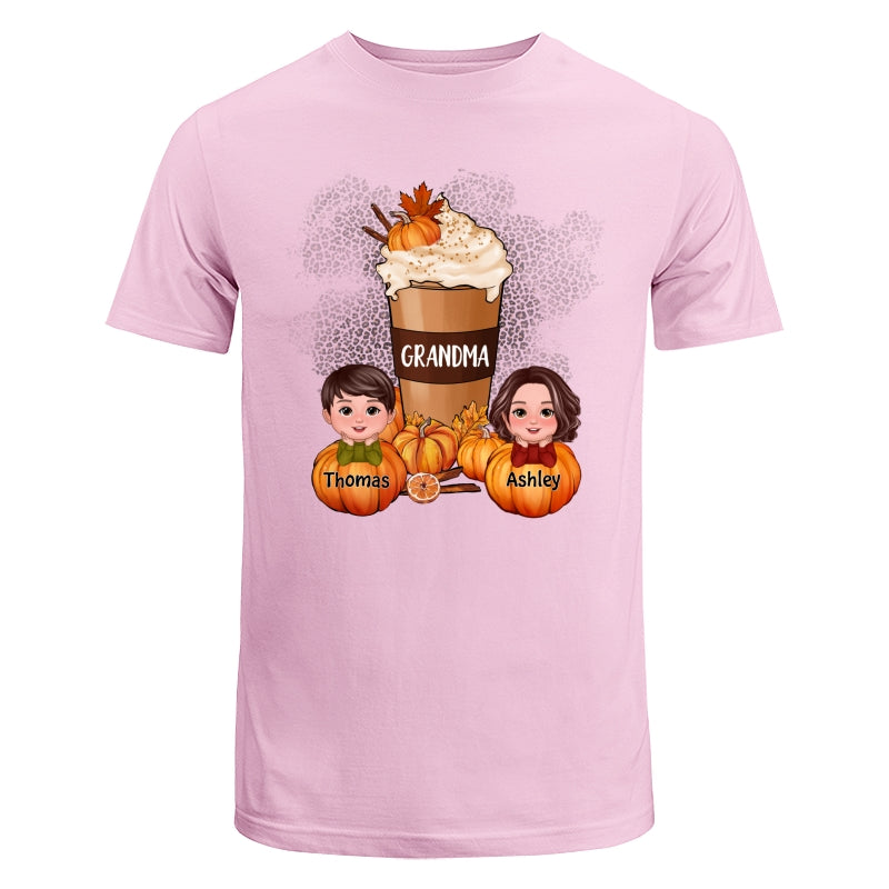 Doll Kids Grandma Mom Pumpkin Spice Latte Personalized Shirt