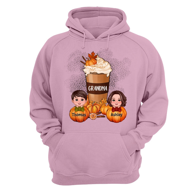 Doll Kids Grandma Mom Pumpkin Spice Latte Personalized Shirt