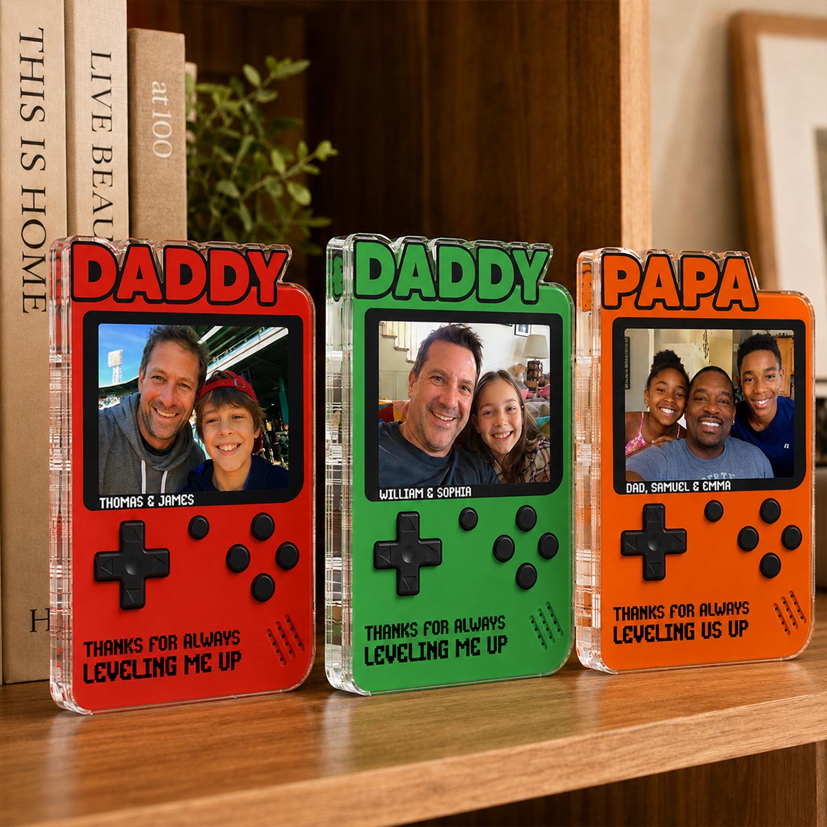 Retro Game Console Custom Photo - Personalized Acrylic Block Plaque - Gift For Gamer Husband, Dad, Grandpa