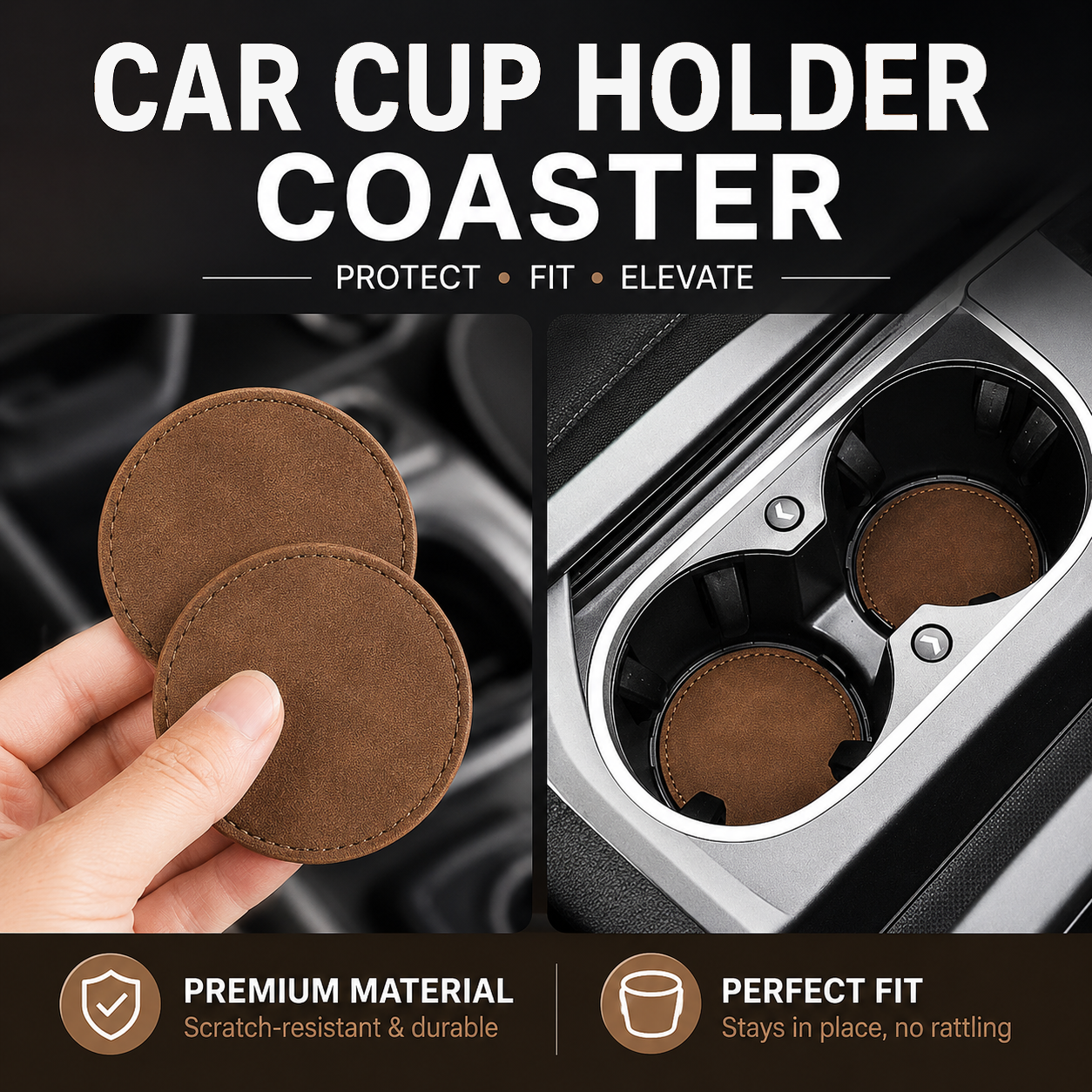 Leather Car Coasters