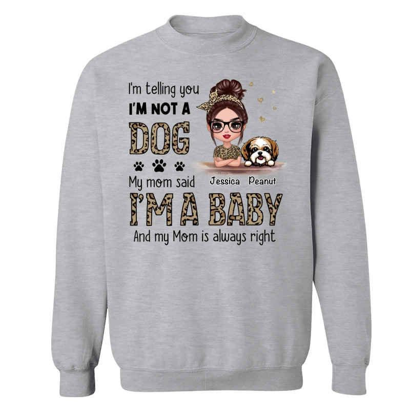 Leopard Shirt Dog Babies Dog Mom Personalized Shirt