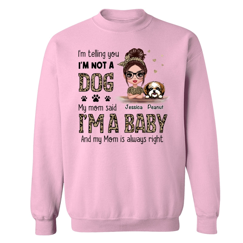 Leopard Shirt Dog Babies Dog Mom Personalized Shirt