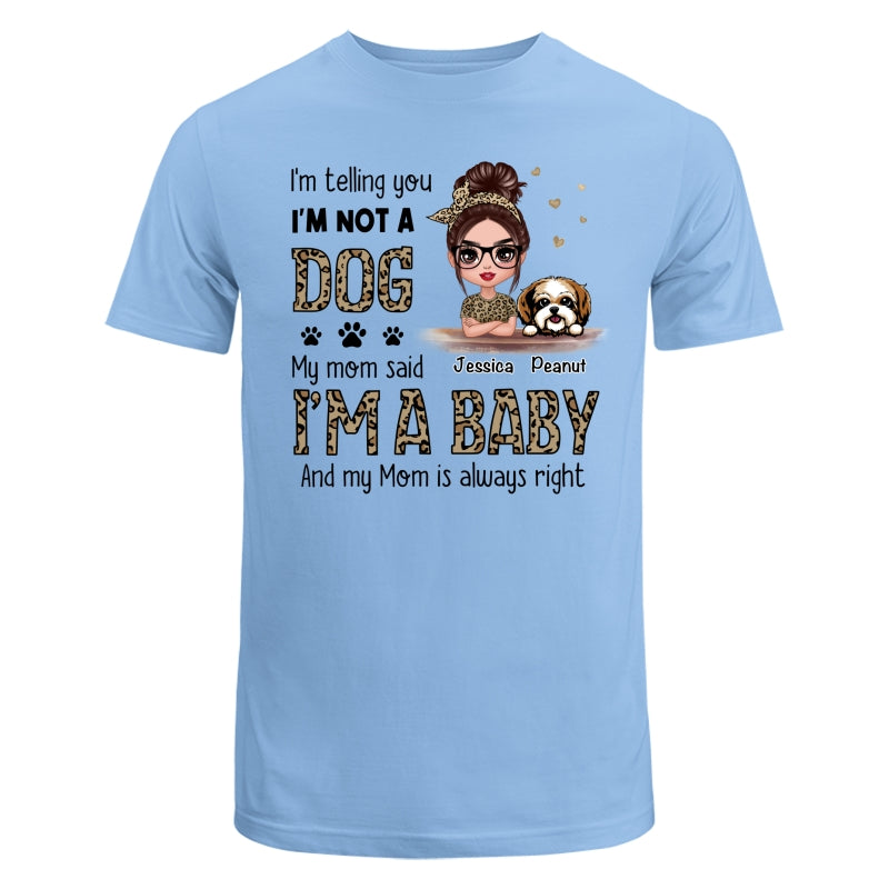 Leopard Shirt Dog Babies Dog Mom Personalized Shirt