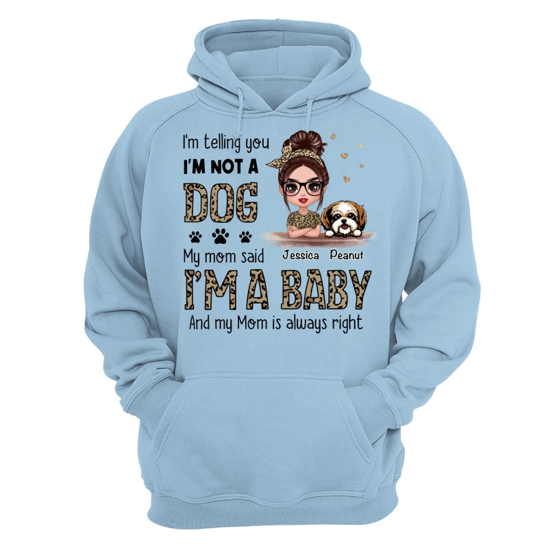 Leopard Shirt Dog Babies Dog Mom Personalized Shirt