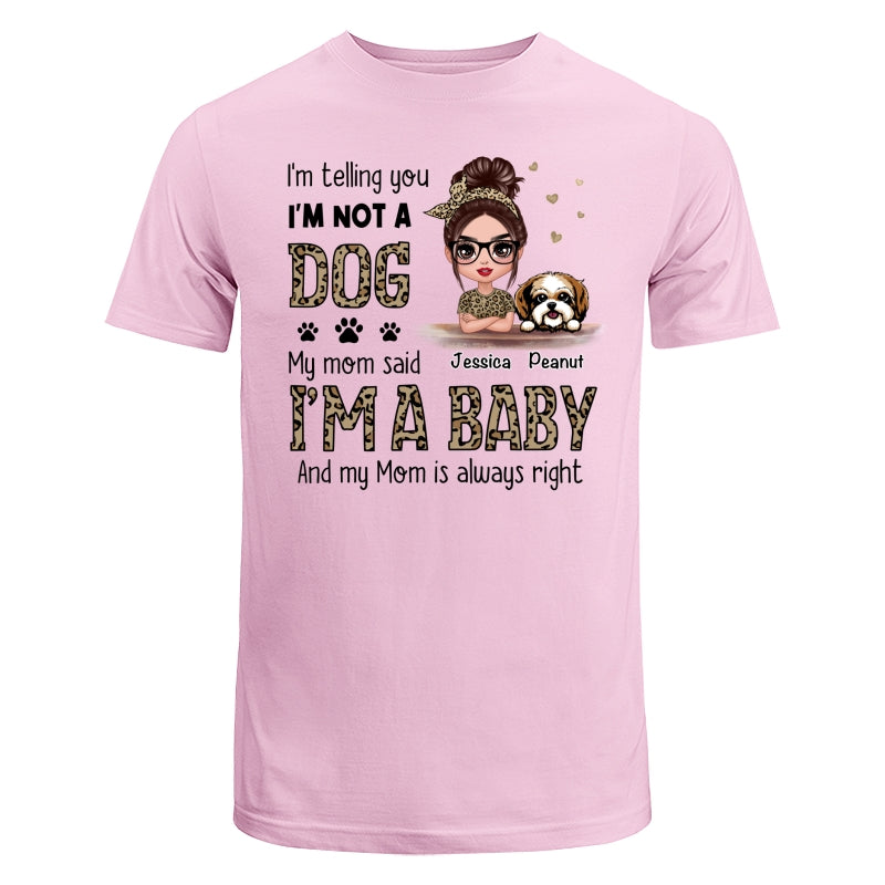 Leopard Shirt Dog Babies Dog Mom Personalized Shirt