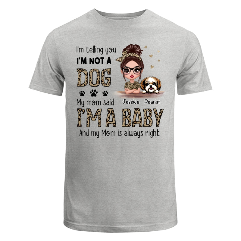 Leopard Shirt Dog Babies Dog Mom Personalized Shirt