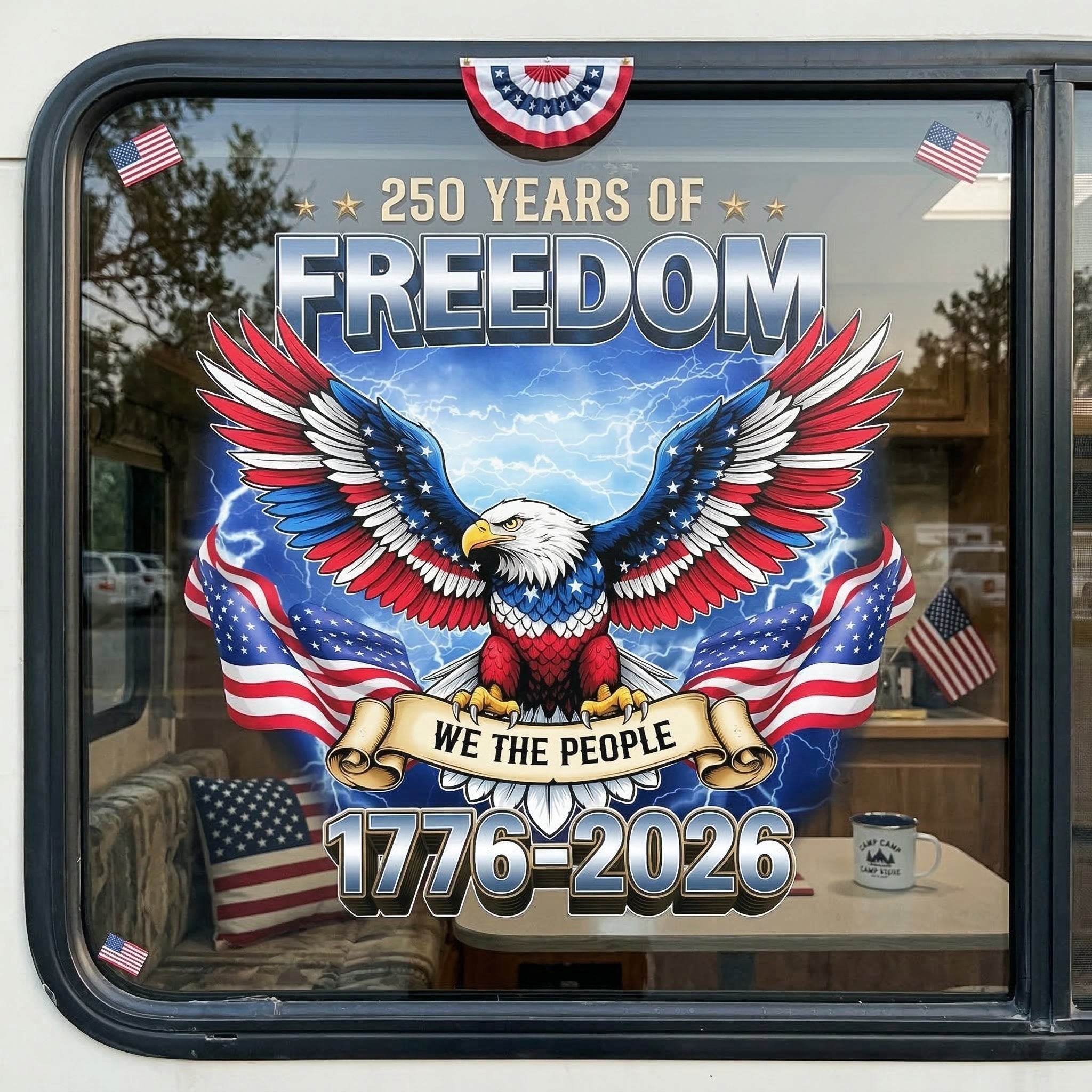 250th USA Birthday Eagle - Decal