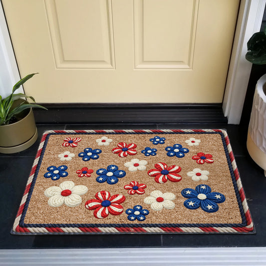 250 Years Home Sweet Home Minimalist Welcome Faux Yarn Pattern - Personalized Doormat
