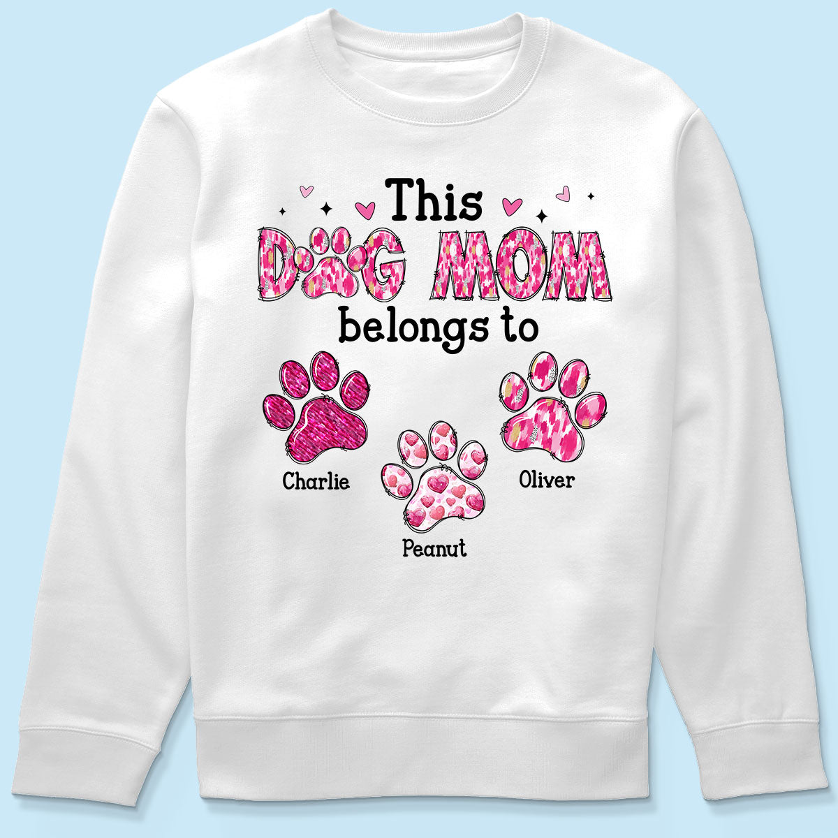 This Dog Mom Belongs To Personalized Shirt, Gift For Dog Lovers, Dog Moms