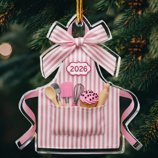 2D Flated Baker Christmas Gifts - Acrylic Ornament