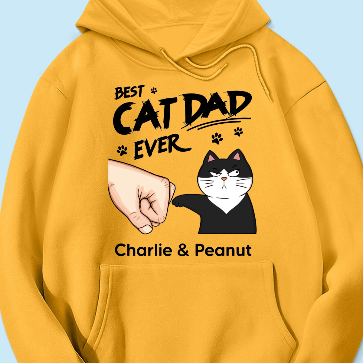 Certified Best Cat Dad Personalized Shirt, Funny Father's Day Gift For Cat Dad, Husband, Boyfriend