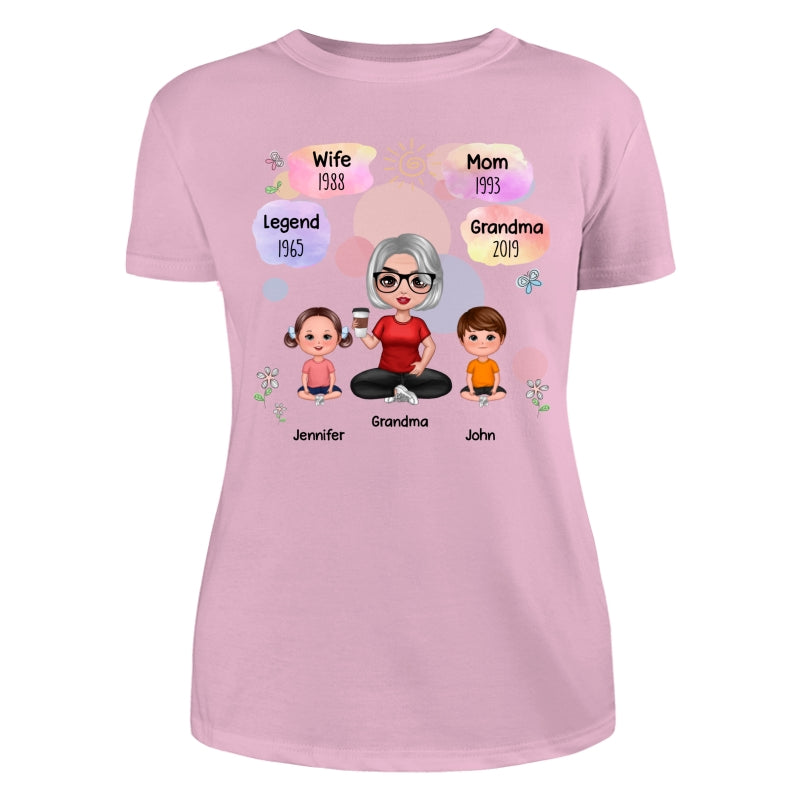 Doll Grandma Grandkids Legend Personalized Shirt