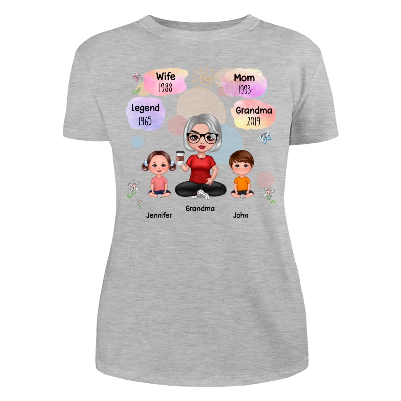 Doll Grandma Grandkids Legend Personalized Shirt