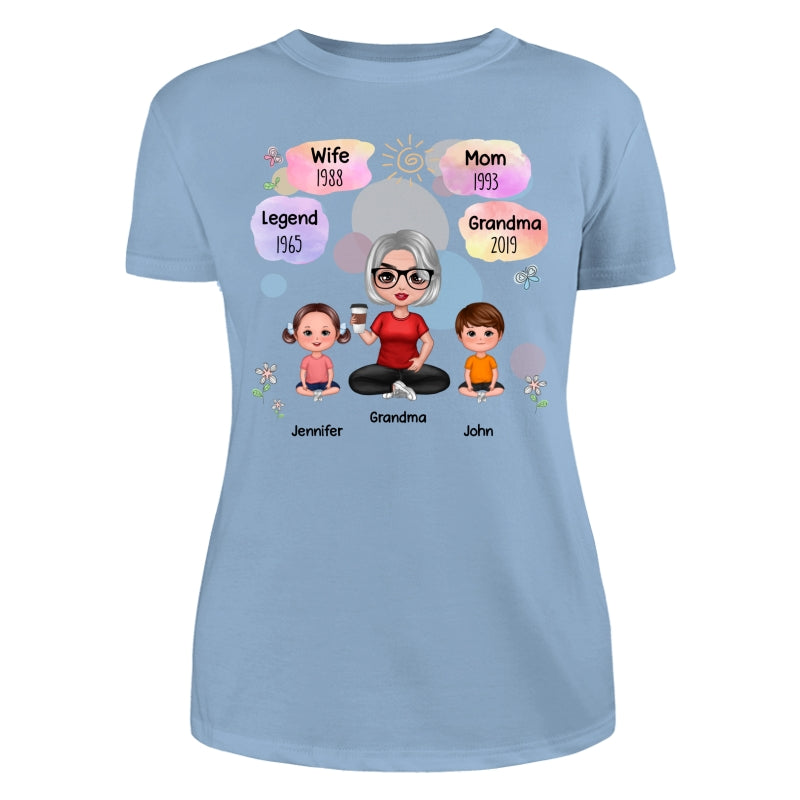 Doll Grandma Grandkids Legend Personalized Shirt