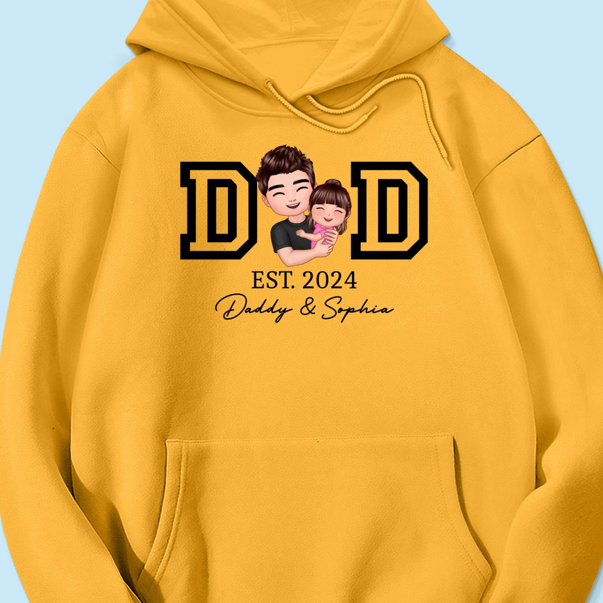 Dad Hugging Kid Est Year Personalized Shirt