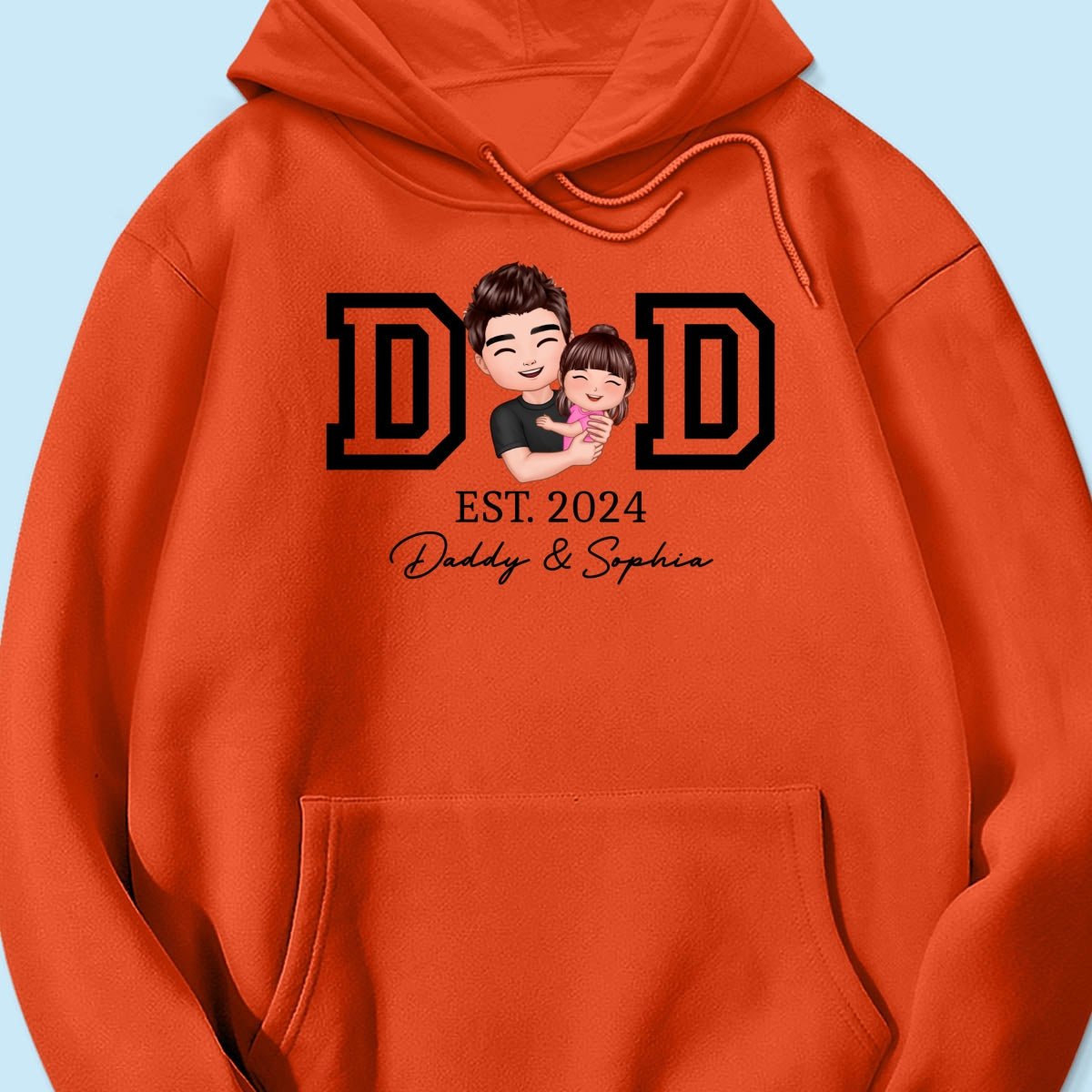 Dad Hugging Kid Est Year Personalized Shirt
