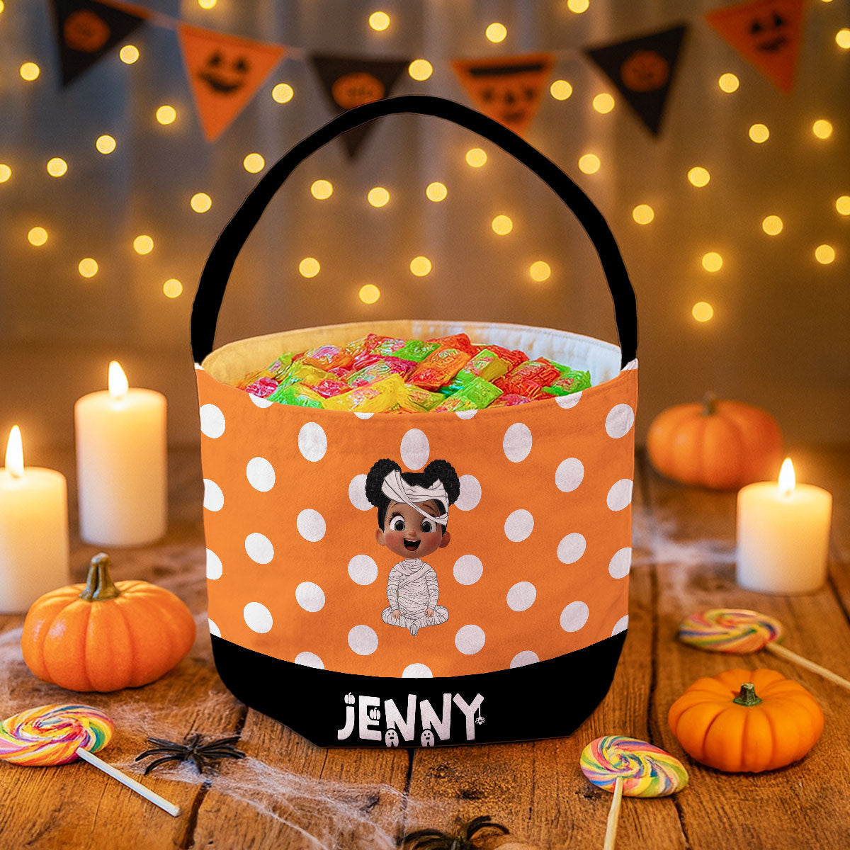 Cute 3D Halloween Cartoon Kids Personalized Trick or Treat Basket