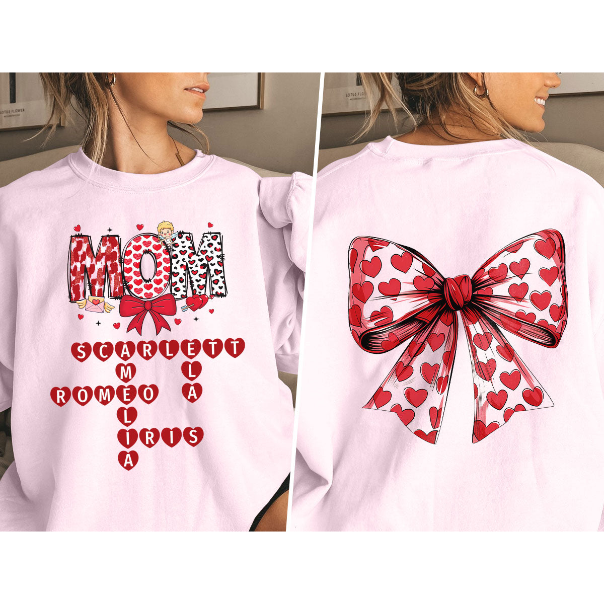 Grandma Nana Mimi Gift Personalized Double Sided Sweatshirt