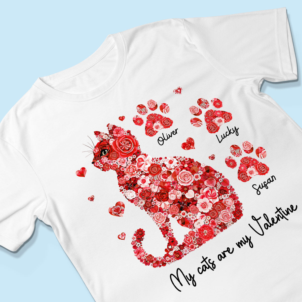 Cat Flower My Cat Is My Personalized Shirt, Gift for Cat Moms