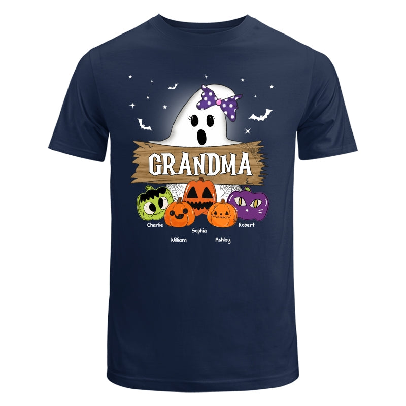 Halloween Grandma Mom Boo Kids Pumpkins Personalized Shirt