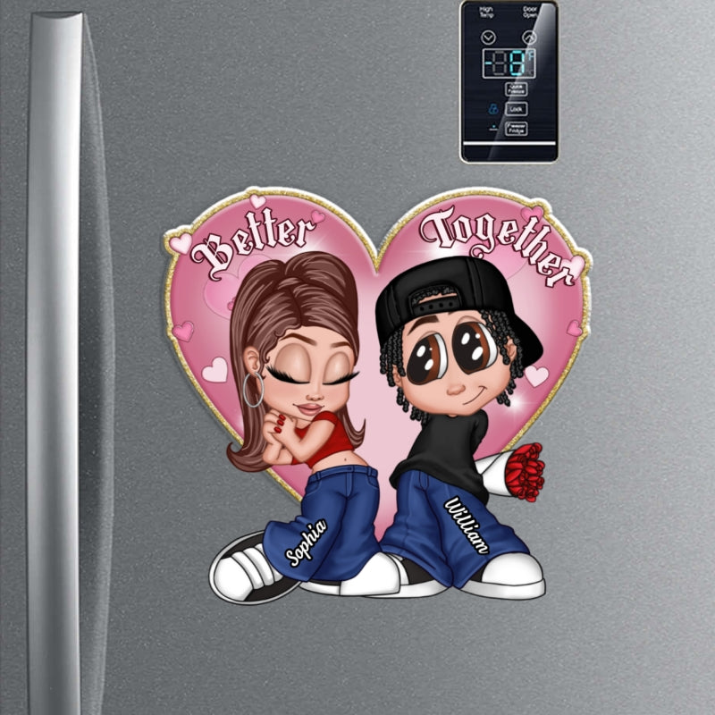 Be Mine Y2K Chicano Style Couple Gift For Her For Him Personalized Acrylic Fridge Magnet