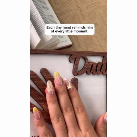 No Matter How Big We Get Personalized 2-Layer Wooden Plaque| Heartfelt Gift For Dad