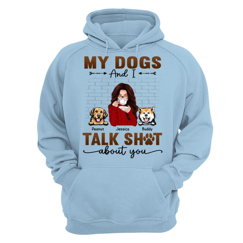 Talking Peeking Dog Mom Brick Personalized Shirt