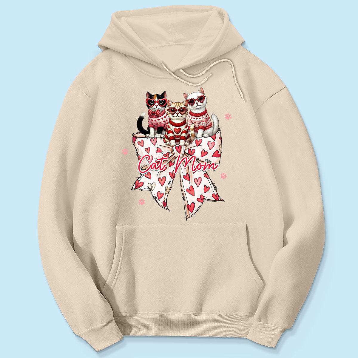 Coquette Bow Cat Personalized Shirt, Gift for Cat Moms