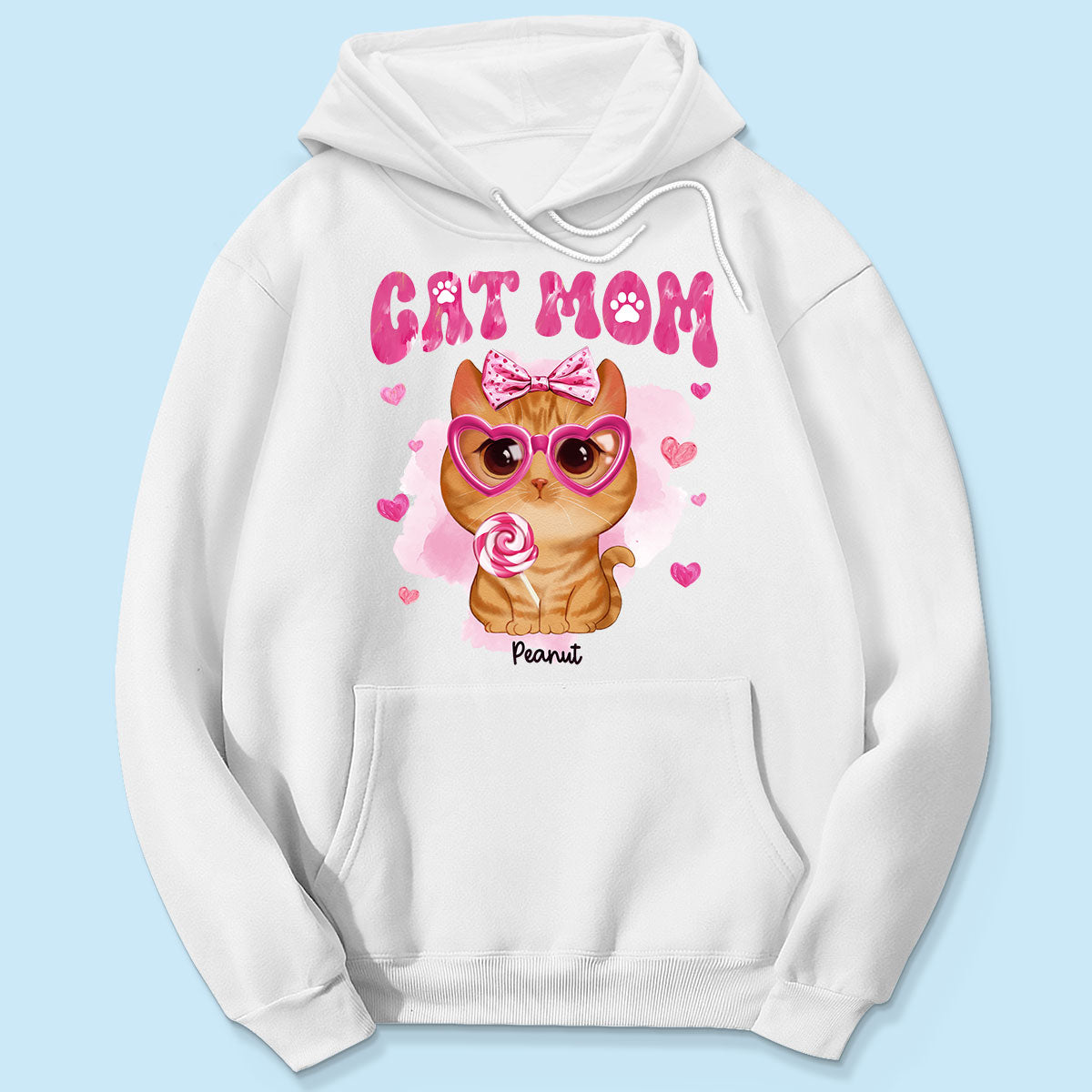 Watercolor Cute Cats Cat Mom Personalized Shirt, Gift For Cat Lovers, Cat Moms