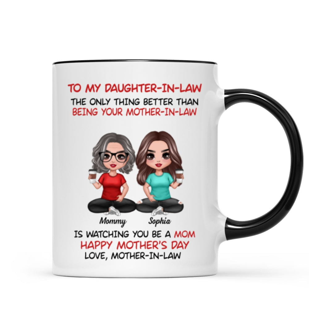 To My Daughter-In-Law Happy Mother‘s Day Personalized Mug, Heartfelt 2025 Gift