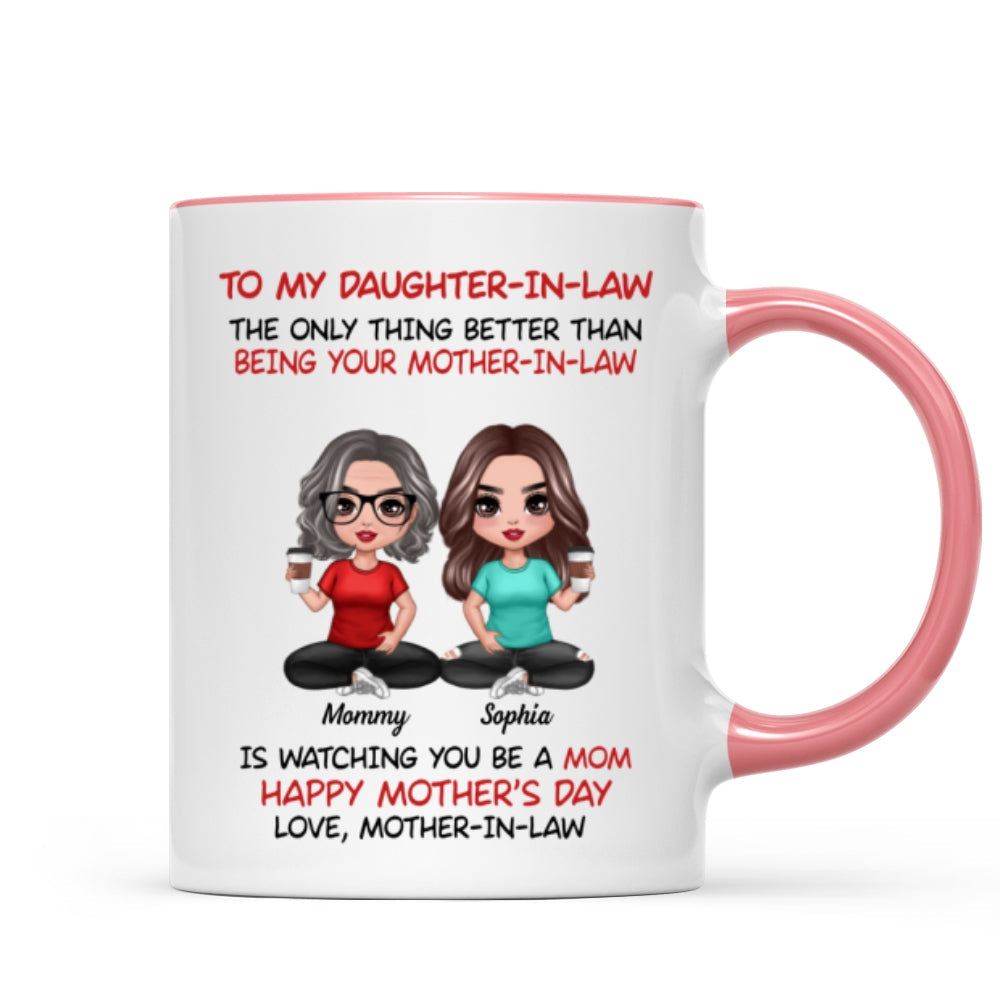 To My Daughter-In-Law Happy Mother‘s Day Personalized Mug, Heartfelt 2025 Gift