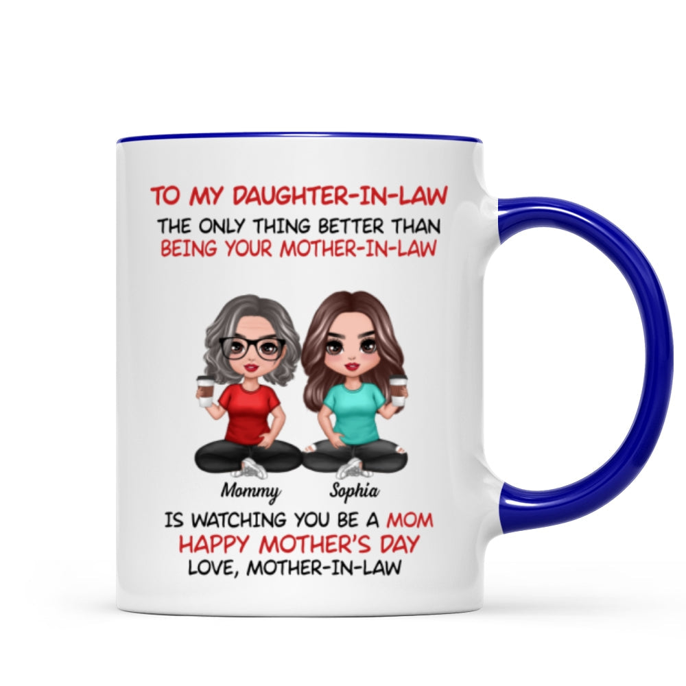To My Daughter-In-Law Happy Mother‘s Day Personalized Mug, Heartfelt 2025 Gift