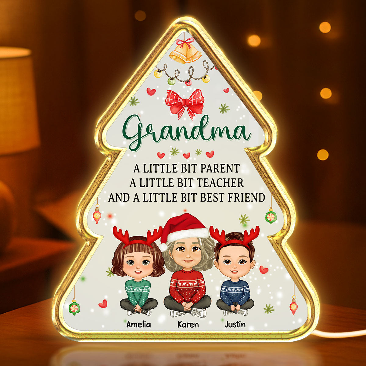 Grandma’s Christmas Tree of Memories – Personalized Light Box