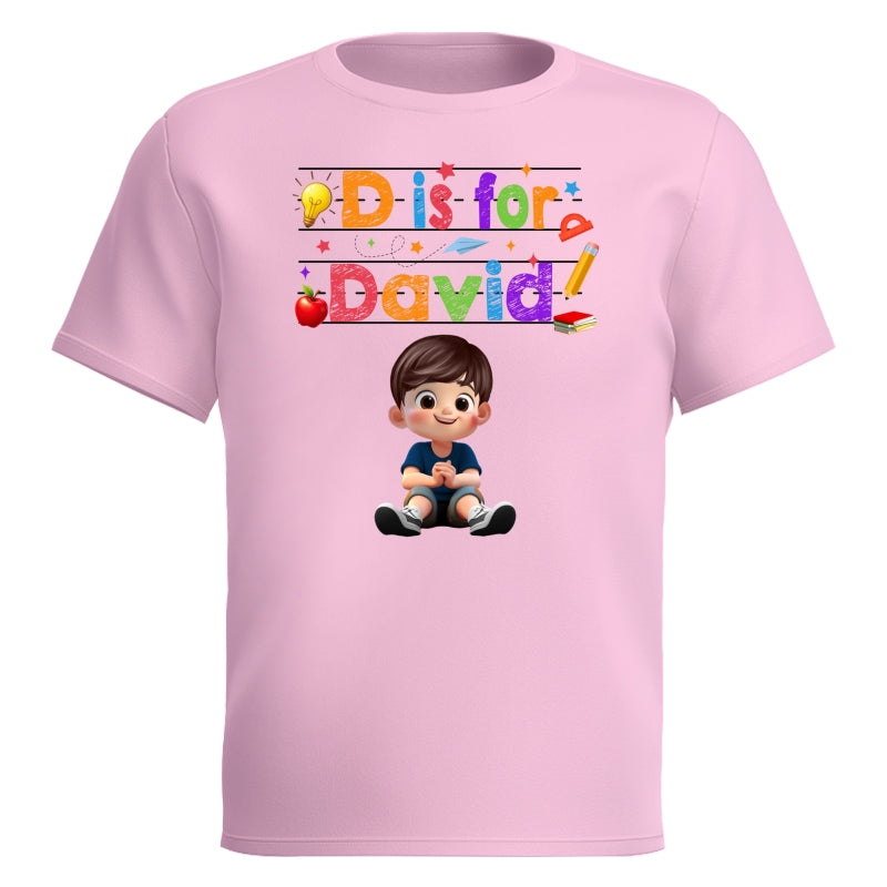 Custom Name Back To School Kids Shirt, Personalized Alphabet Kids Shirt