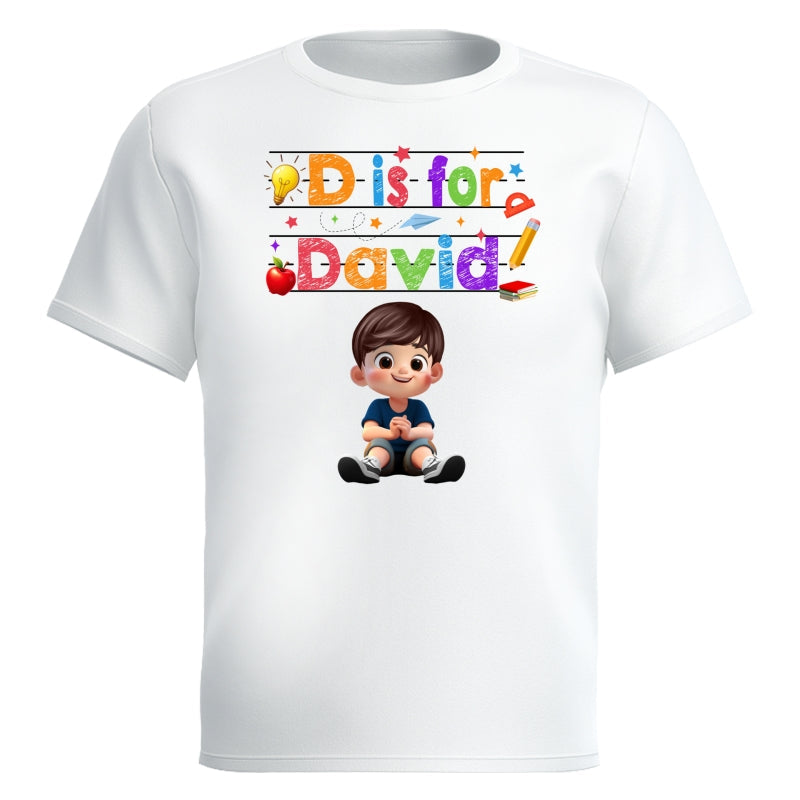 Custom Name Back To School Kids Shirt, Personalized Alphabet Kids Shirt