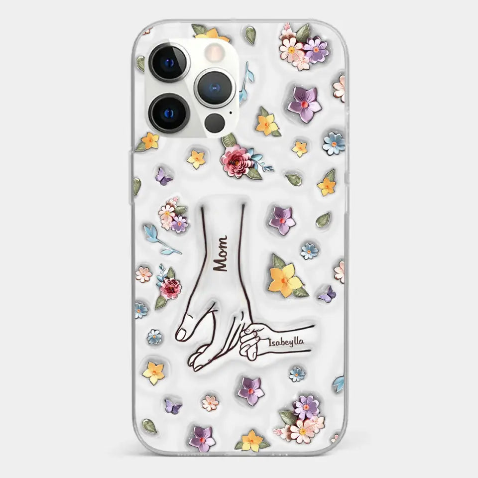 Best Mommy Ever Ever - Family Personalized Custom 3D Inflated Effect Printed Clear Phone Case - Mother's Day, Gift For Mom, Grandma