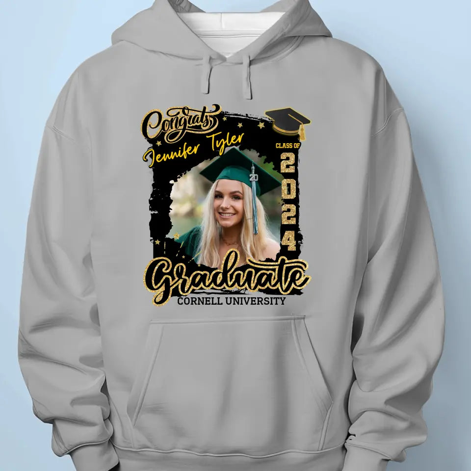 Custom Photo Be Bold, Be Courageous, Be Your Best - Family Personalized Custom Unisex T-shirt, Hoodie, Sweatshirt - Graduation Gift For Family Members, Siblings, Brothers, Sisters