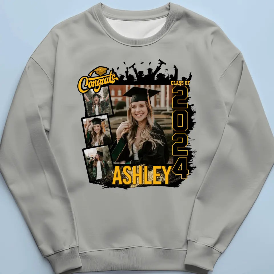 Custom Photo Great Time For Great New Beginnings - Family Personalized Custom Unisex T-shirt, Hoodie, Sweatshirt - Graduation Gift For Family Members, Siblings, Brothers, Sisters