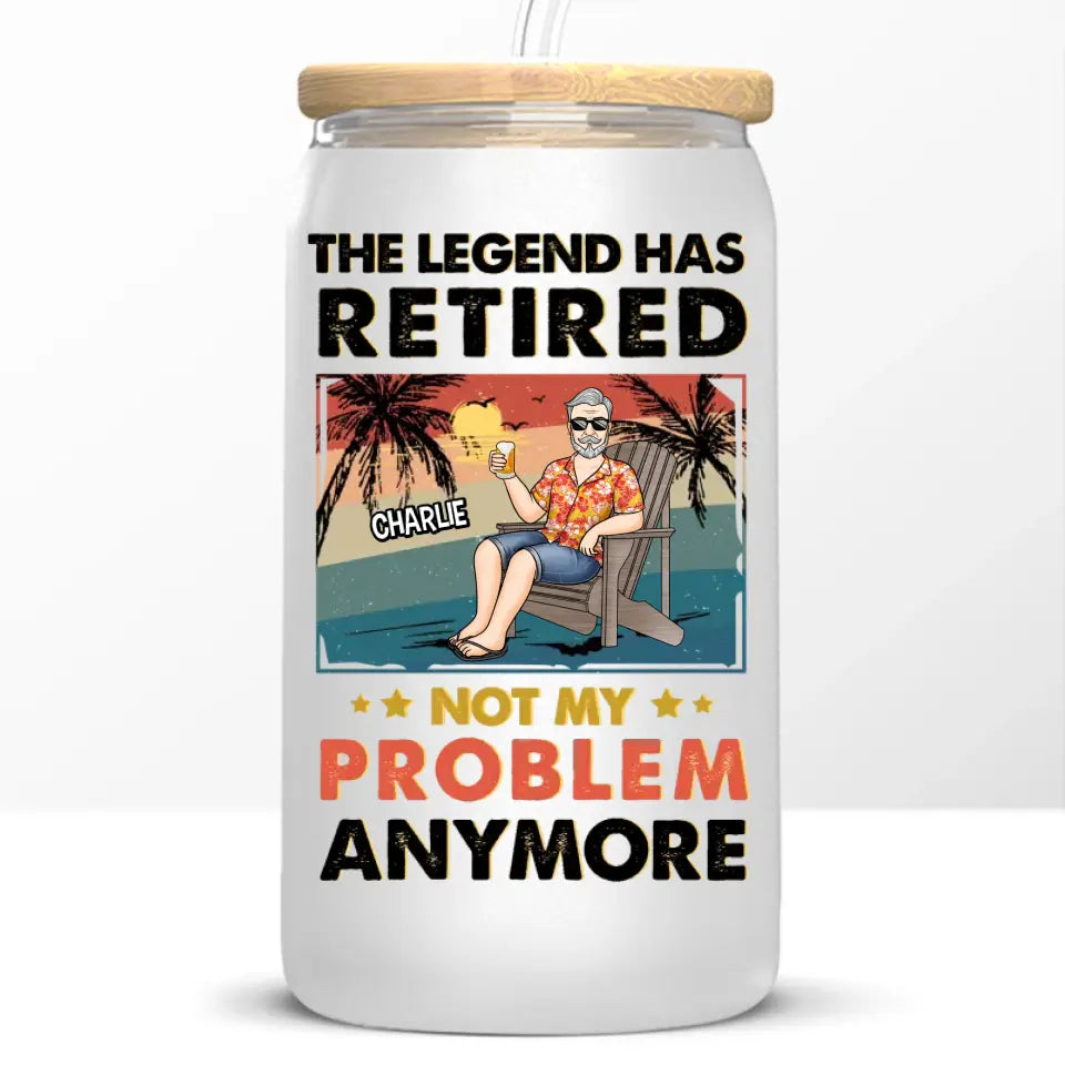To Be Idle Is Sometimes An Excellent Way Of Being Busy - Personalized Custom Glass Cup, Iced Coffee Cup - Appreciation, Retirement Gift For Coworkers, Work Friends, Colleagues