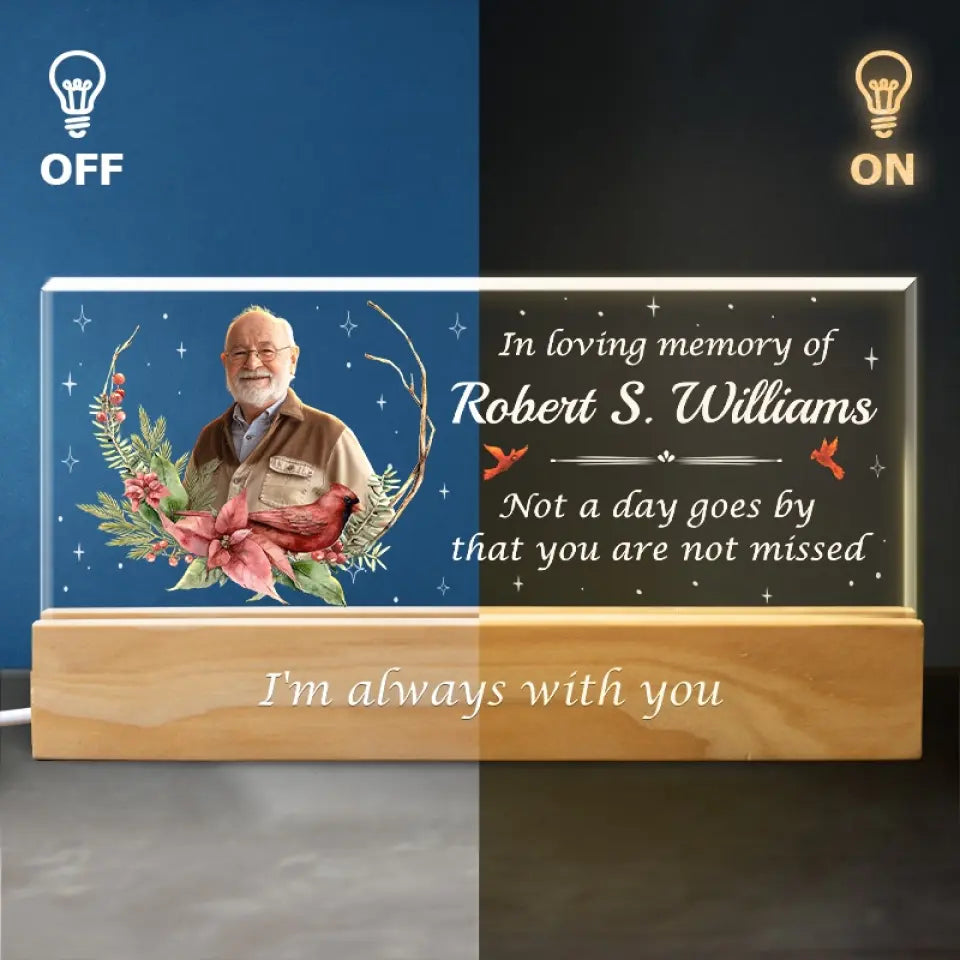 Custom Photo Those Who Touch Our Lives, Stay In Our Hearts Forever - Memorial Personalized Custom Acrylic Letters 3D LED Night Light - Sympathy Gift For Family Members