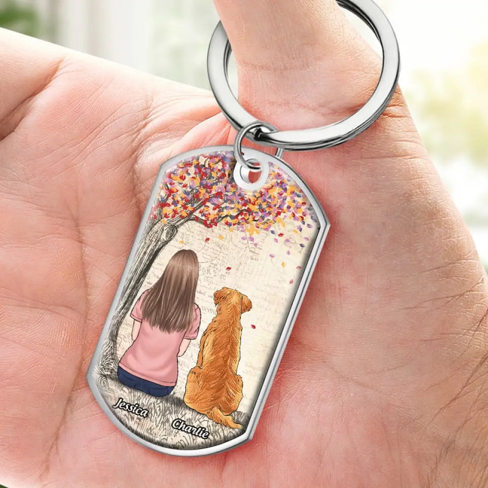 Their Warm Presence And Companionship Will Be Deeply Missed - Memorial Personalized Custom Keychain - Sympathy Gift For Pet Owners, Pet Lovers