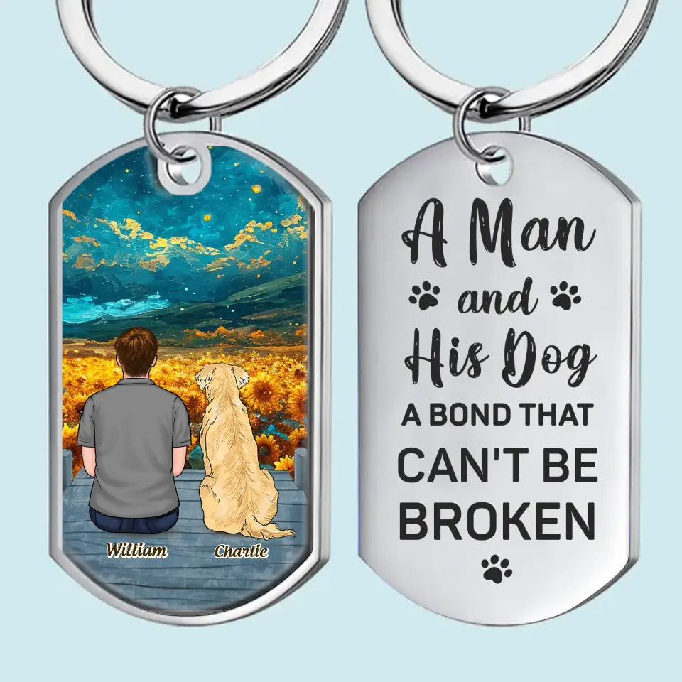 My Heart Will Always Wear The Pawprints Left By You - Memorial Personalized Custom Keychain - Sympathy Gift For Pet Owners, Pet Lovers