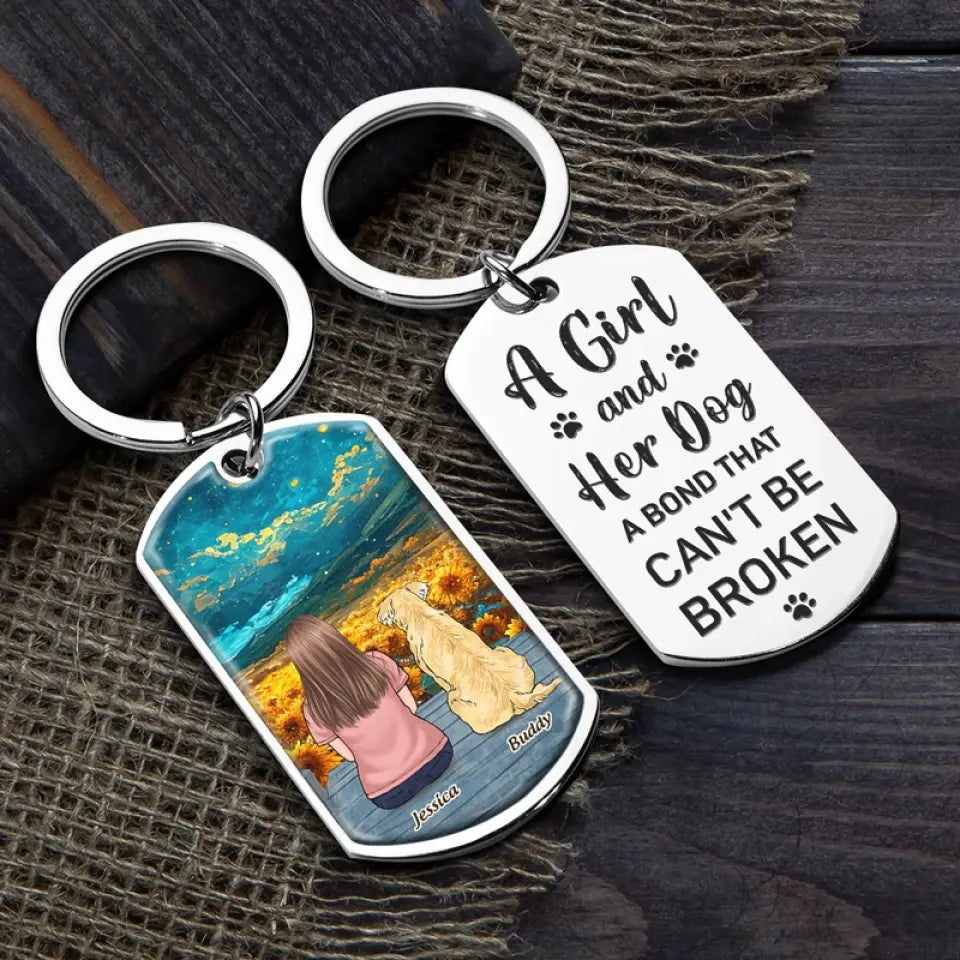 My Heart Will Always Wear The Pawprints Left By You - Memorial Personalized Custom Keychain - Sympathy Gift For Pet Owners, Pet Lovers