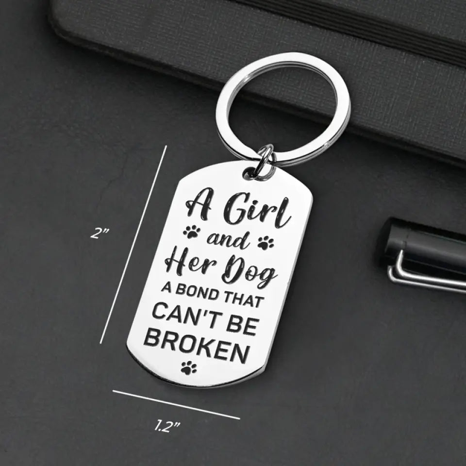 My Heart Will Always Wear The Pawprints Left By You - Memorial Personalized Custom Keychain - Sympathy Gift For Pet Owners, Pet Lovers