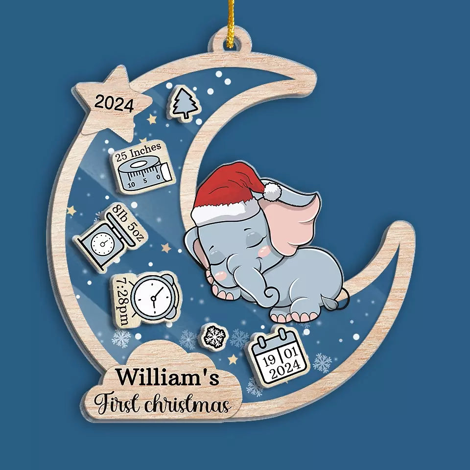 Your First Christmas Is The Start Of Many Magical Memories - Family Personalized Custom 3 Layers Shaker Ornament - Christmas Gift For Baby Kids, Newborn Baby
