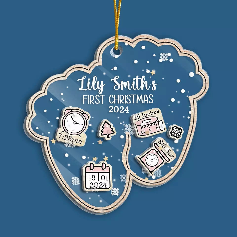 This Christmas, You Are The Greatest Gift Of All - Family Personalized Custom 3 Layers Shaker Ornament - Christmas Gift For Baby Kids, Newborn Baby